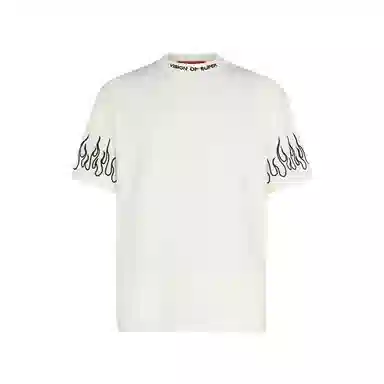 Vision of Super Flame Embroidery T-Shirt
