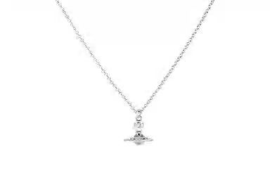 Vivienne Westwood Saturn Pendant Necklace Silver