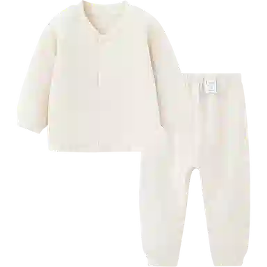 童泰婴儿套装春秋季纯棉男女宝宝立领上衣裤子家居服睡衣睡裤提花