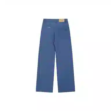 花蔓色 宽松中腰适中直筒牛仔裤 女款