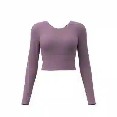 木清清 纯色圆领长袖骑行服 女款