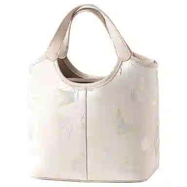 上海故事 新中式国风麒麟牡丹 牛皮 菜篮子手提包 大号 女款 多色