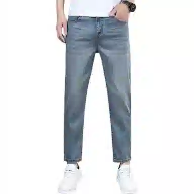 宝米卡 直筒舒适透气牛仔裤 男款