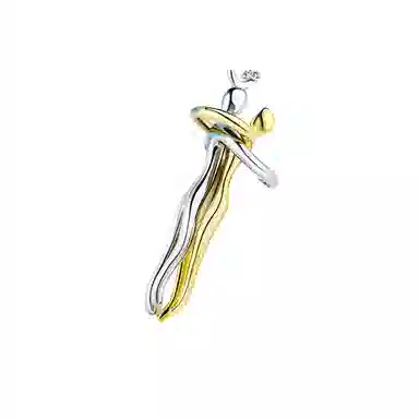 若觅 拥抱 钛钢 项链 男女同款情侣款