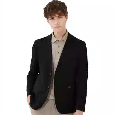 红豆 简约时尚休闲易打理西装 男款 黑