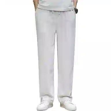 煦加 透气微弹中腰纯色休闲裤 男款