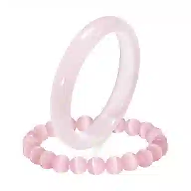 【佳人玉镯】 琉堇 繁花似锦一步一响清冷简约小众高级感设计 轻奢优雅汉服旗袍百搭贵妃镯#好运 玻璃猫眼 手镯 男女同款情侣款