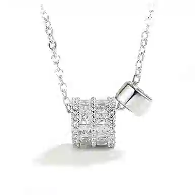 良碧 小蛮腰 几何复古经典轻奢气质小众设计高级感 百搭简约学生森系小清新 合金 项链 女款