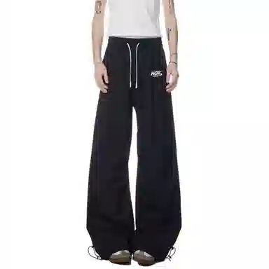 王者荣耀 美式简约纯色休闲长裤宽松舒适透气冰感弹力户外通勤显高显瘦时尚百搭针织运动裤 男女同款