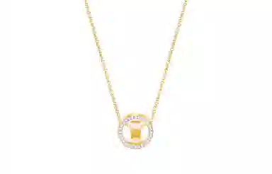 Swarovski Hollow Necklace Gold