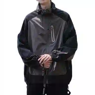 MORii Casual Zip Colorblock Jacket