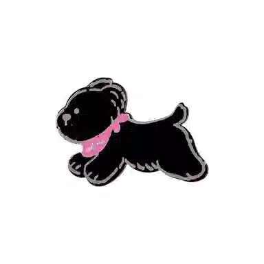 蒙妮 超萌可爱卡通小狗少女心刘海夹 亚克力 发夹 女款