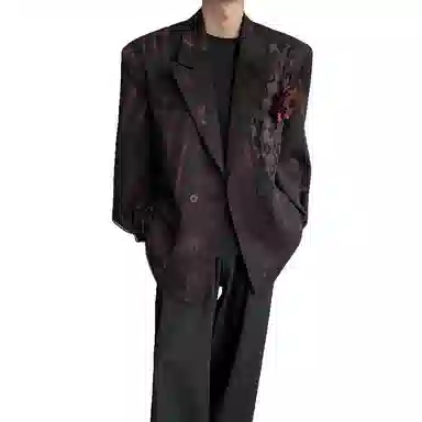 American Streetwear Night Rose Blazer