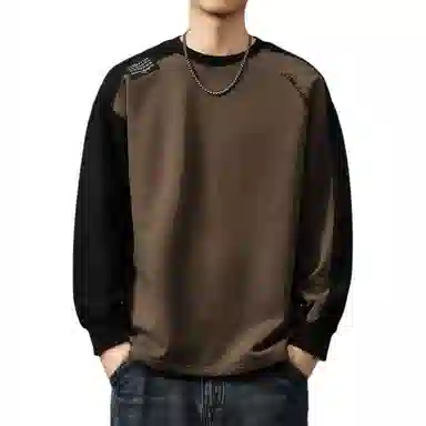 PRPK Basic Colorblock Raglan Longsleeve Sweatshirt