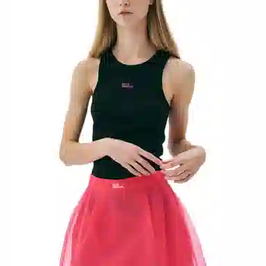 MARDI MERCREDI SS25 TANK RACER ESSENTIAL_BLACK FUCHSIA