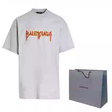 Balenciaga Metallica SS22 T-Shirt Grey