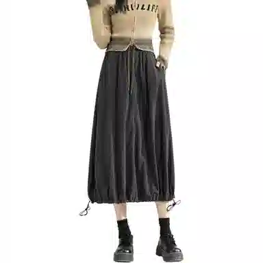 法文箱子 时尚百搭垂感休闲长裙 女款