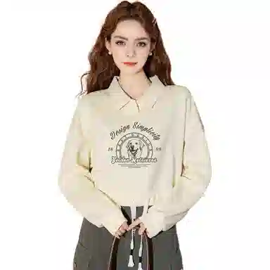 法文箱子 简约舒适休闲卫衣 女款