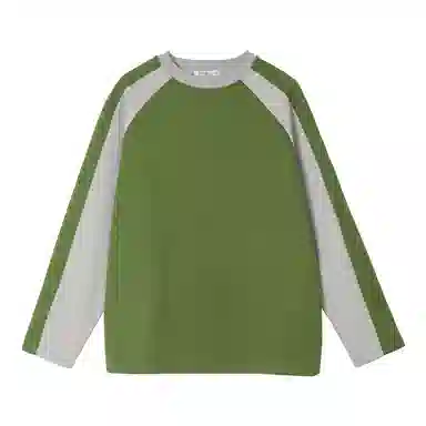 法文箱子 拼色圆领舒适卫衣 女款