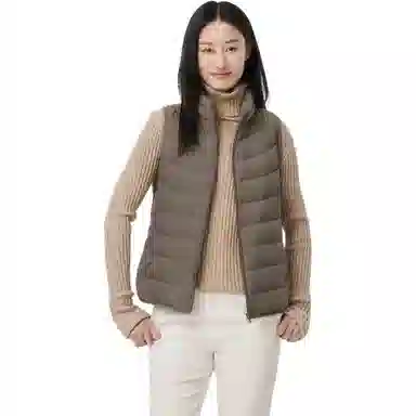 坦博尔 纯色立领羽绒马甲 女款