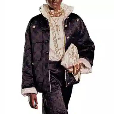 CHANEL 25A Haute Couture Silk Jacquard Shirt