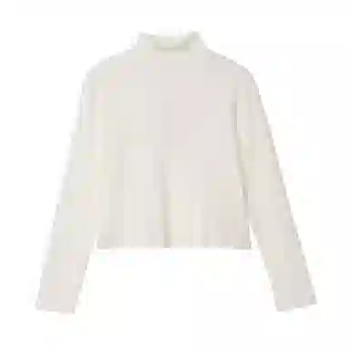 法文箱子 通勤休闲半高领长袖针织衫 女款