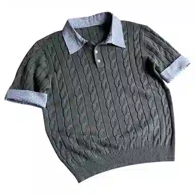 BLACK AT miucleanfitPolo