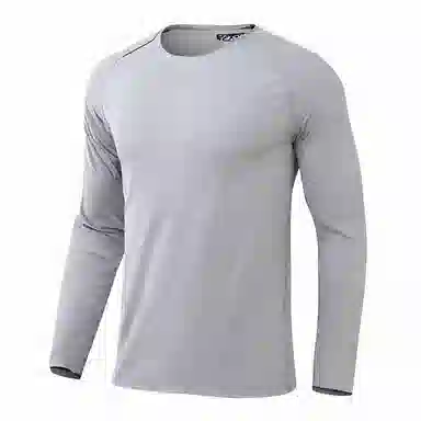 浪莎 运动长袖打底圆领健身衣 男款