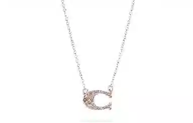 COACH Pave Signature Necklace