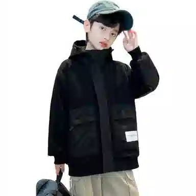 木木屋夹克外套 舒适亲肤连帽拉链 儿童款