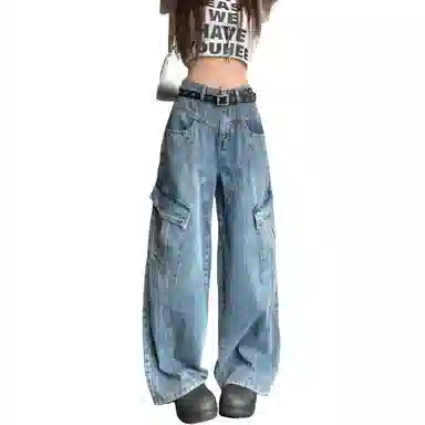 北极绒 百搭时尚简约潮流牛仔裤 女款