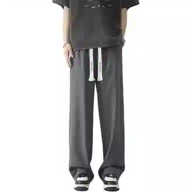 独驰 垂坠感宽松直筒舒适潮流百搭休闲裤 男女同款