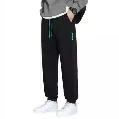 顶峰保罗 无性别主义美式潮流亲肤透气凉感设计感时尚卫裤束脚运动长裤宽松裤子潮牌百搭直筒休闲裤 男女同款