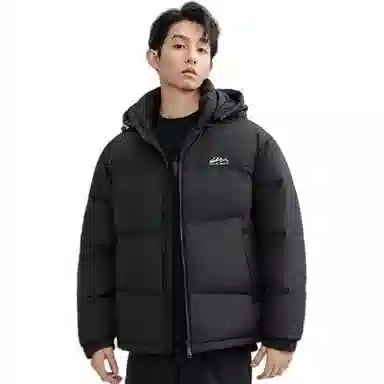 鸭鸭 户外极寒尚韩版休闲百搭拼色短款外套运动保暖可拆卸面包羽绒服 男女同款