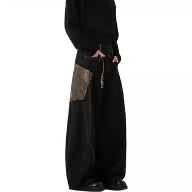 Pirkadat Wide Leg Jeans Black