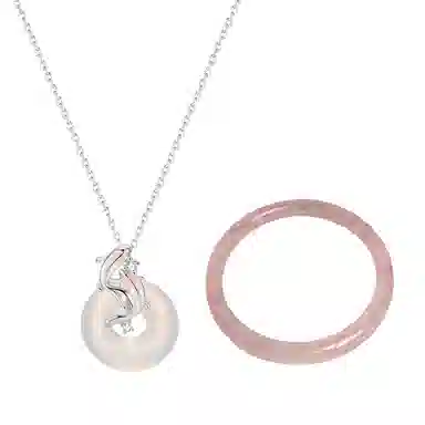 希遇 浮世织星精致优雅高雅气质日常百搭 好运气质 新中式国潮 轻奢小众 琉璃 项链 男女同款情侣款