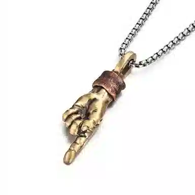 IDEAGEMER Finger Necklace