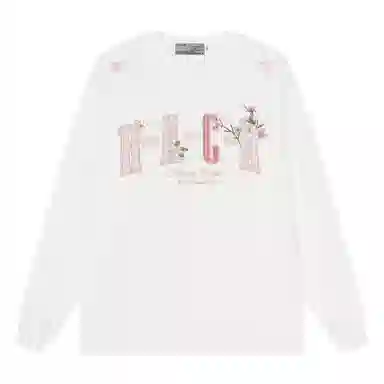 HARSH AND CRUEL Embroidered Patch Long Sleeve Tee