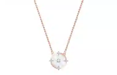 Swarovski North Compass Necklace Rose Gold