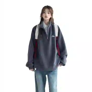 玉儿恋 立领秋冬美式高街舒适质感棉服 女款