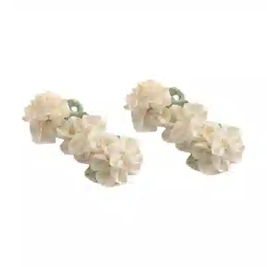 希铃 清冷感茉莉 棉麻 发夹 女款