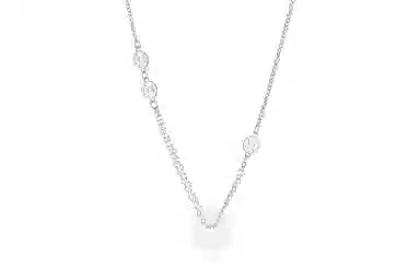 零误差 新中式铜钱平安扣吊坠 复古国风设计感锁骨链 好运 合金 项链 女款