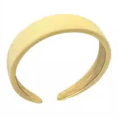 希铃 简约鹅黄色系 帆布 发箍 女款