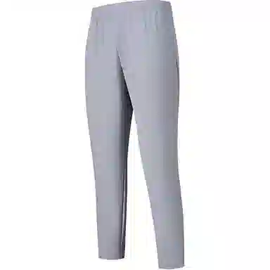 鸿星尔克 综训系列 休闲简约纯色直筒松紧针织运动裤 男款 冰川灰