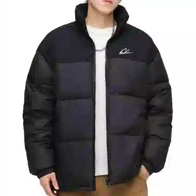 音速猫 拼接拉链立领舒适透气百搭羽绒服 男女同款