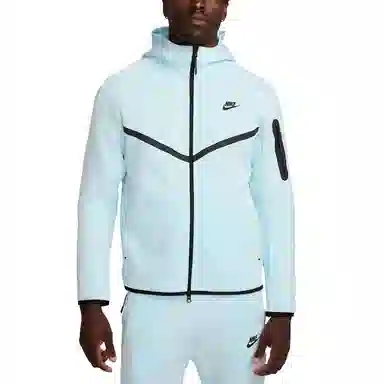 Nike Tech Hoodie Glacier Blue Black