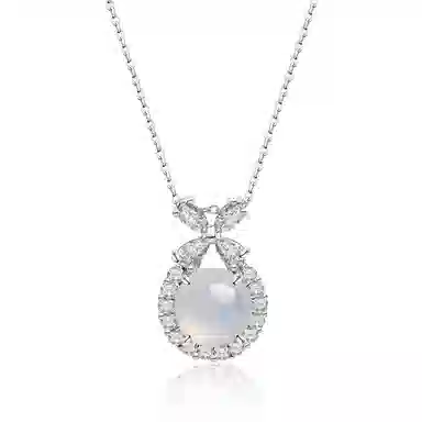 印象眸 新中式在逃公主轻奢小众简约高级感时尚四叶草百搭闪耀锁骨链 礼盒包装#好运天然 玉髓 项链 女款