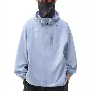 帝狼牛 宽松潮牌山系轻薄户外连帽长袖透气防紫外线防晒服 男女同款