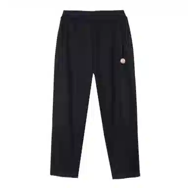 法文箱子 纯色松紧中腰直筒休闲裤 女款