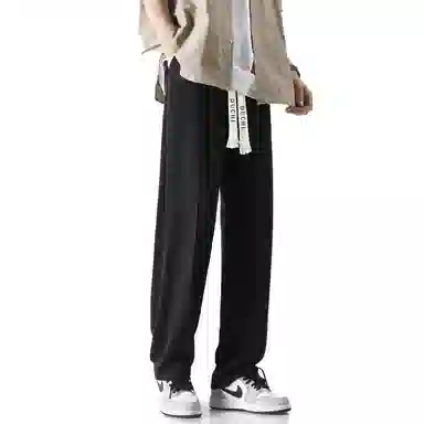 独驰 运动美式复古潮牌宽松直筒休闲裤 男女同款